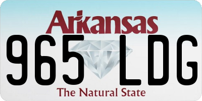 AR license plate 965LDG