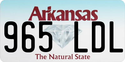 AR license plate 965LDL