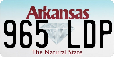 AR license plate 965LDP