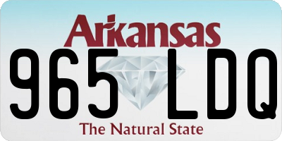 AR license plate 965LDQ