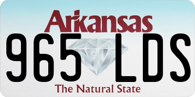AR license plate 965LDS