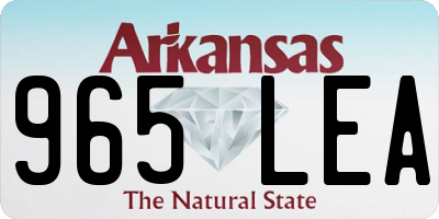 AR license plate 965LEA