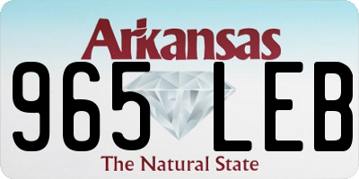 AR license plate 965LEB