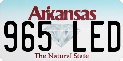 AR license plate 965LED