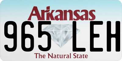 AR license plate 965LEH