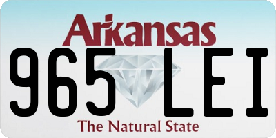 AR license plate 965LEI