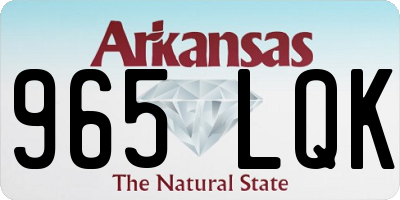 AR license plate 965LQK