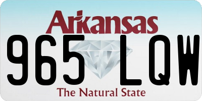 AR license plate 965LQW