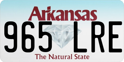 AR license plate 965LRE