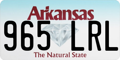 AR license plate 965LRL
