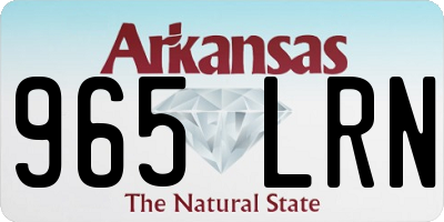 AR license plate 965LRN