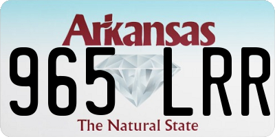 AR license plate 965LRR