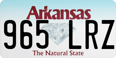 AR license plate 965LRZ