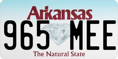AR license plate 965MEE