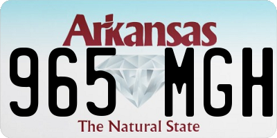 AR license plate 965MGH