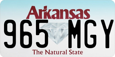 AR license plate 965MGY