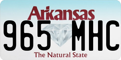 AR license plate 965MHC