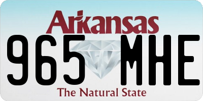 AR license plate 965MHE