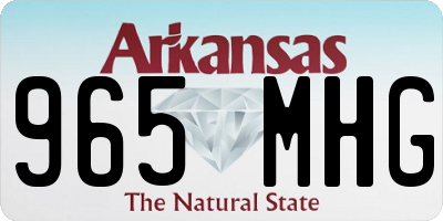AR license plate 965MHG