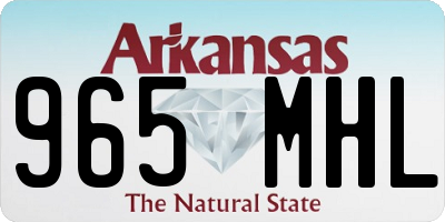 AR license plate 965MHL