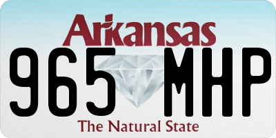 AR license plate 965MHP