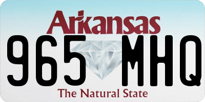 AR license plate 965MHQ