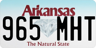 AR license plate 965MHT