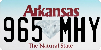 AR license plate 965MHY