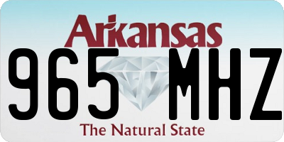 AR license plate 965MHZ