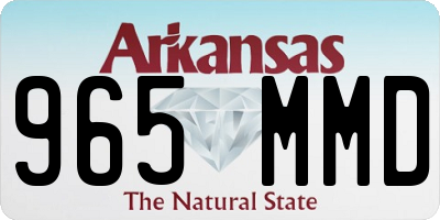 AR license plate 965MMD