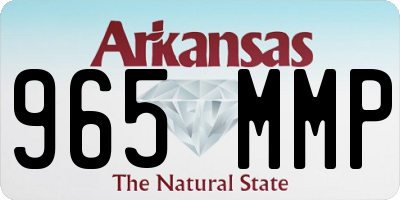 AR license plate 965MMP