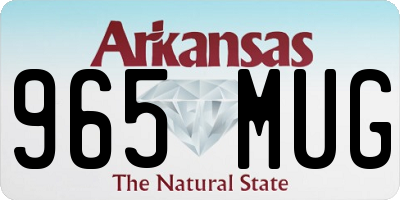AR license plate 965MUG