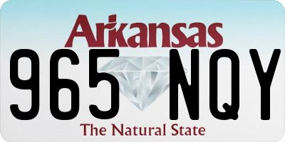 AR license plate 965NQY