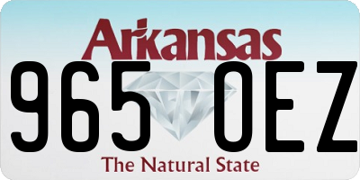 AR license plate 965OEZ