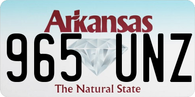 AR license plate 965UNZ