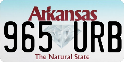 AR license plate 965URB