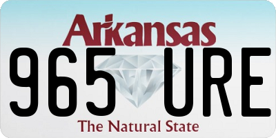 AR license plate 965URE