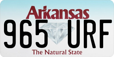 AR license plate 965URF