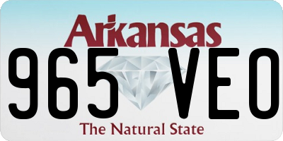 AR license plate 965VEO