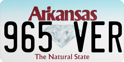 AR license plate 965VER