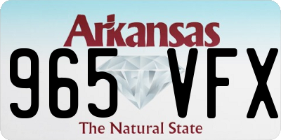 AR license plate 965VFX