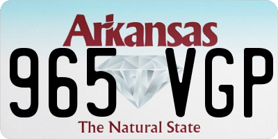 AR license plate 965VGP