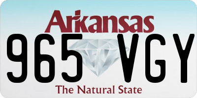 AR license plate 965VGY