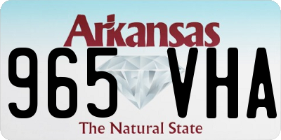 AR license plate 965VHA