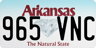 AR license plate 965VNC
