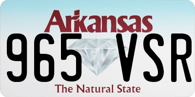 AR license plate 965VSR