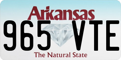 AR license plate 965VTE