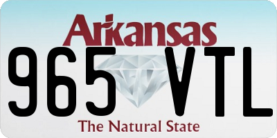 AR license plate 965VTL