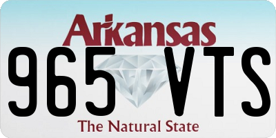 AR license plate 965VTS
