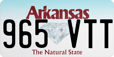 AR license plate 965VTT